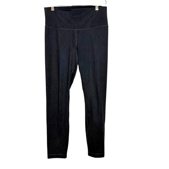 Lululemon High Times Pant *Full-On Luon Desert Snake Deep Coal Black Women 10 - Picture 1 of 7